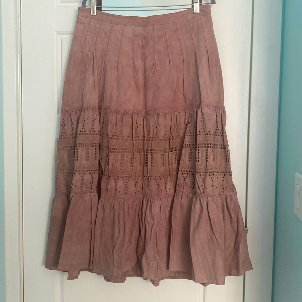Floreat lavender midi skirt from Anthropologie. Size US 12. Gently worn.
